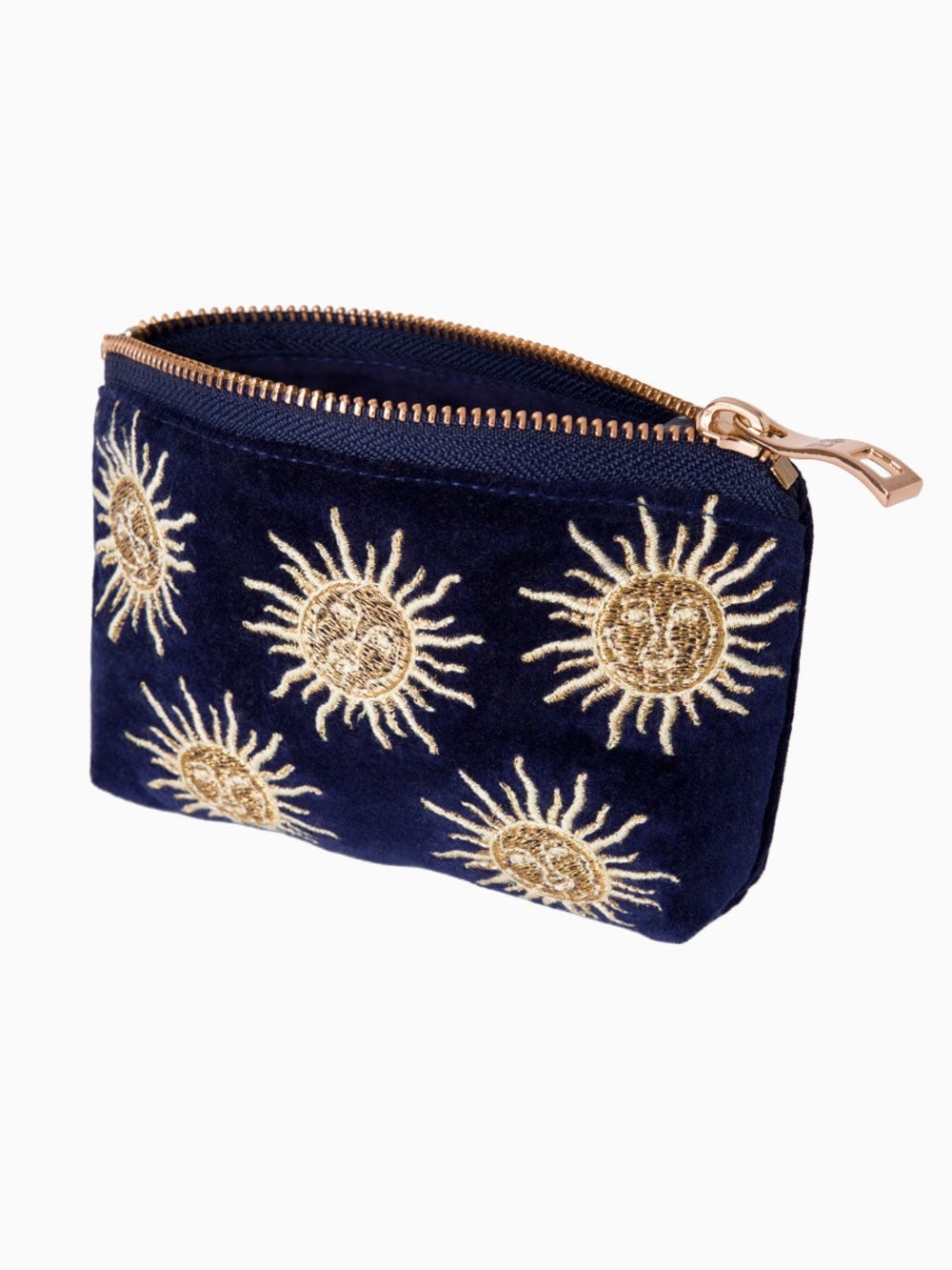 Elizabeth Scarlett Sun Goddess Coin Purse - Navy & Gold